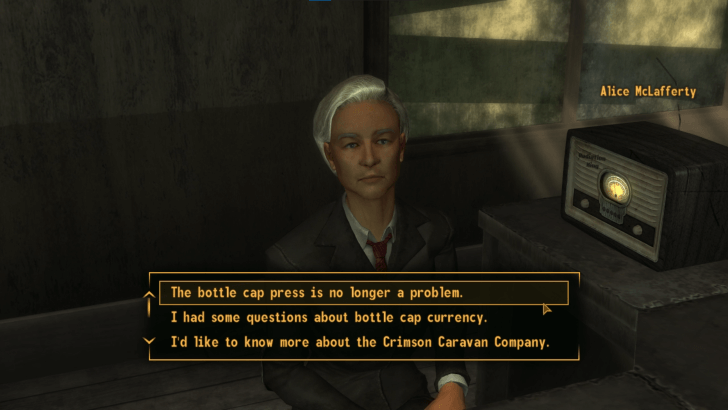 Fallout New Vegas - Talk to Alice again