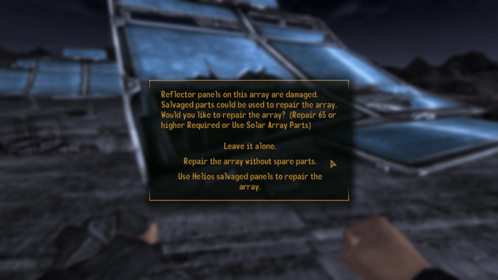 Falllout New Vegas - Repair Array