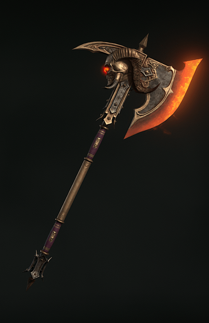 Diablo 4 - Demonheart Cleaver Weapon Transmog