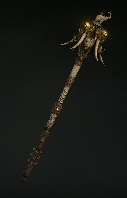 Diablo 4 - Staff of Loxodonta Weapon Transmog