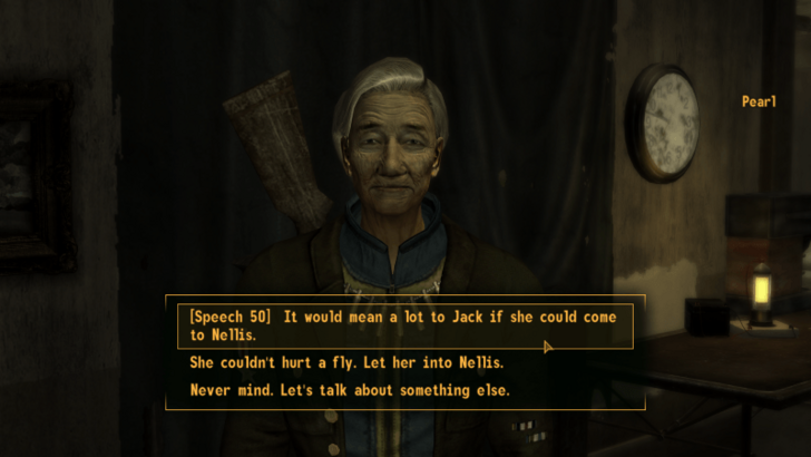 Fallout New Vegas - Convince Pearl About Janet