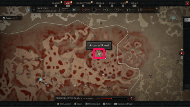 Accursed Ritual Location