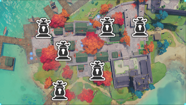 Genshin - 4.6 Windtrace Contested Zone - Ritou Runaround Signaling Device Locations