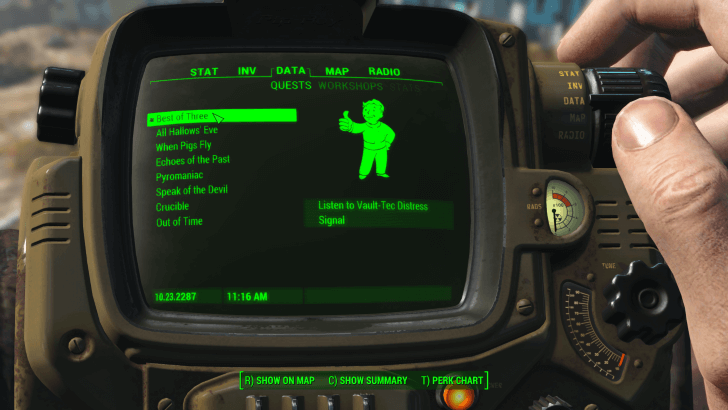 Fallout 4 Best of Three Quest Data