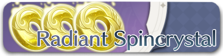 Genshin Impact - Radiant Spincrystals Slim Banner