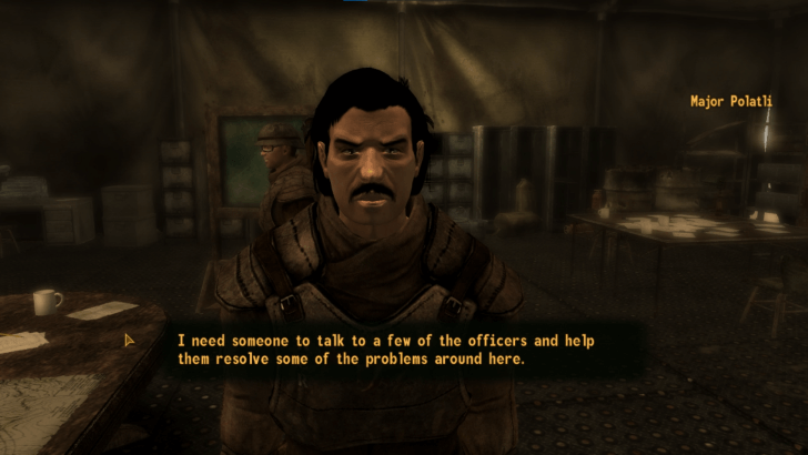 Fallout New Vegas - Talk to Major Polatli