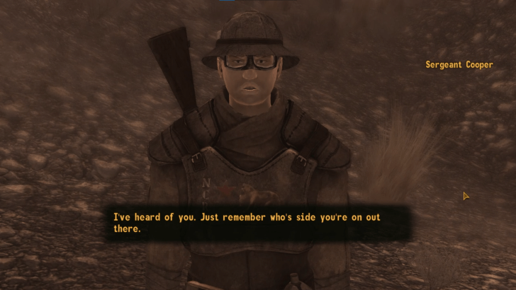 Fallout New Vegas - Meet With Sergeant Cooper