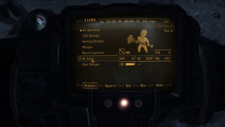 Oh Baby Unique Melee Weapon