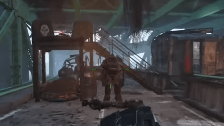 Fallout - T-51 Power Armor (North of Mass Pike Interchange) Location