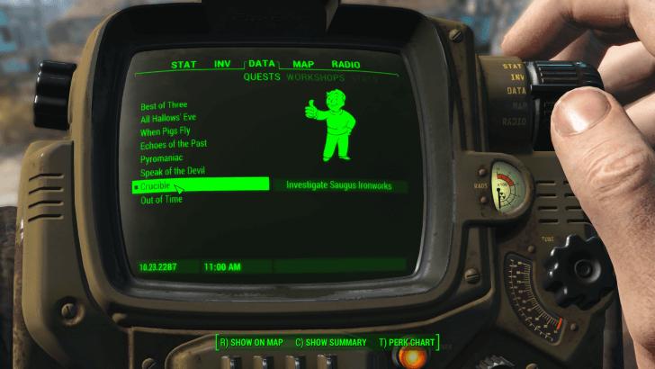 Fallout 4 - Crucible Quest Data