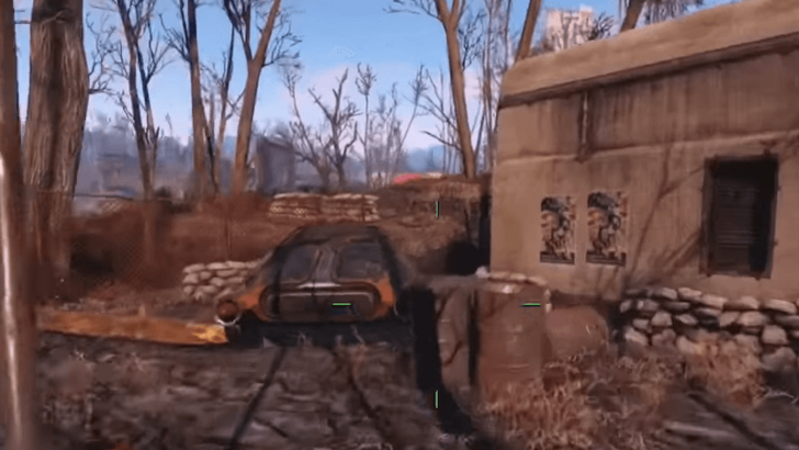 Fallout - X-01 Power Armor (South Boston Military Checkpoint) Location