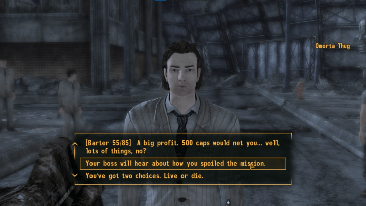 Fallout New Vegas - Talk Things Out With the Omerta Thugs