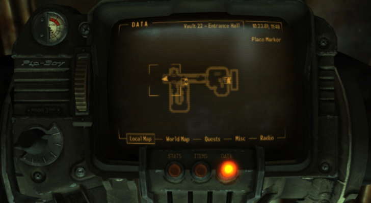 Vault 22 Elevator Map