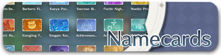 Genshin - Slim Partial Banner - Namecards
