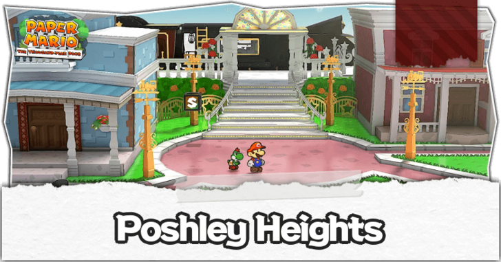 Paper Mario TTYD Switch Remake - Poshley Heights Banner