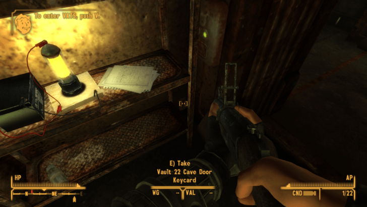 Vault 22 Cave Door Keycard