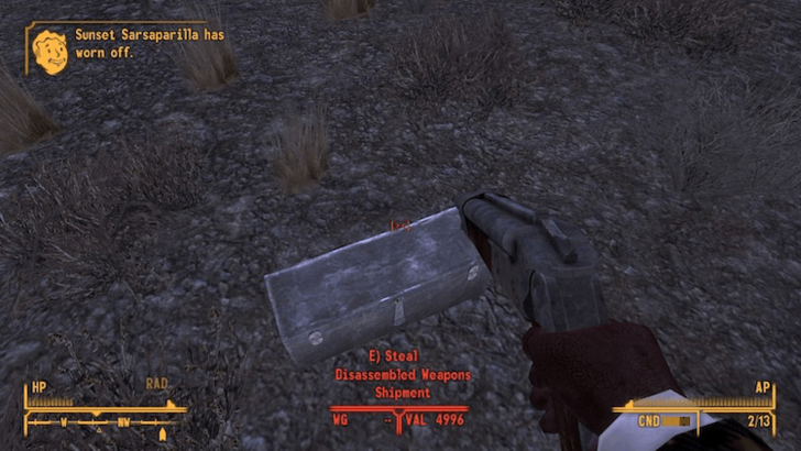 Fallout New Vegas How Little We Know Disassembled Weapons Shipment.png