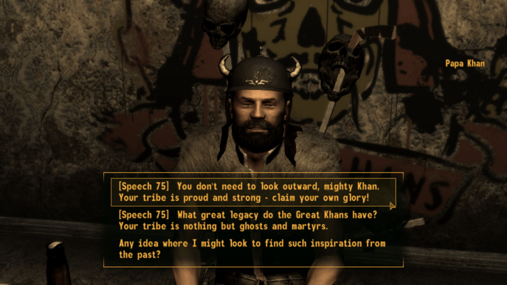 Fallout New Vegas - Convince Papa Khan