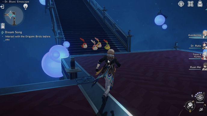 Honkai Star Rail - Dream Song Mission Guide - Interact with Origami Birds Before You