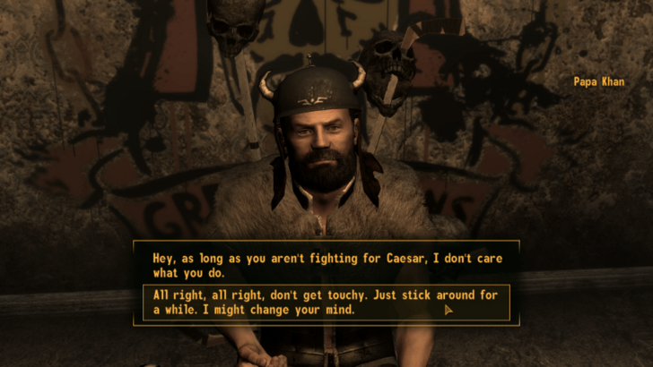 Fallout New Vegas - Ask The Khans to Stick Around
