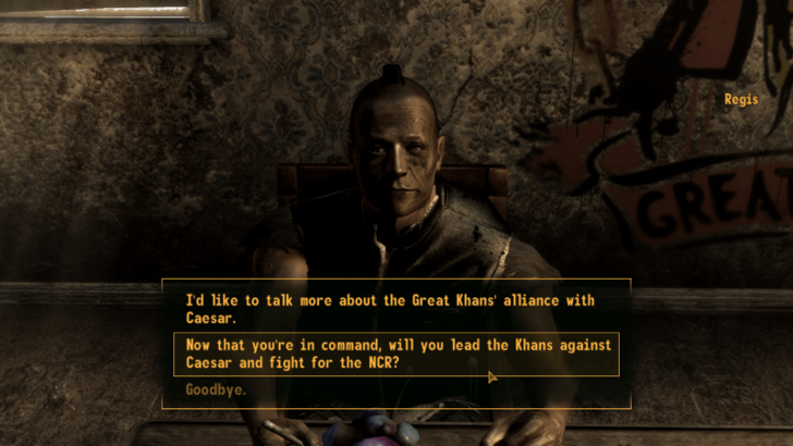 Fallout New Vegas - Talk to Regis About Alliance