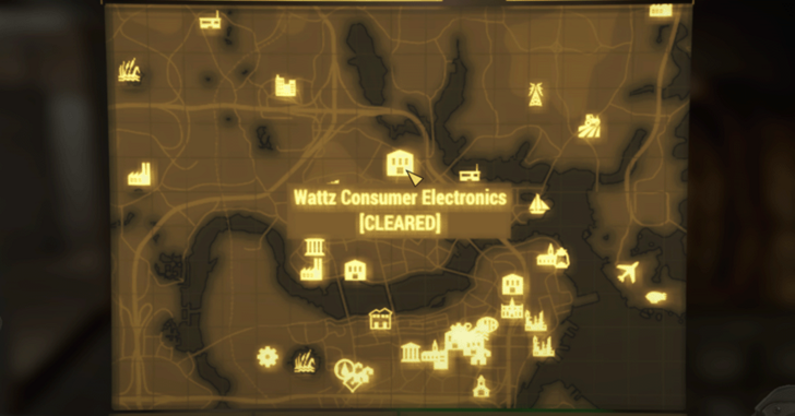 Fallout 4 - Wattz Consumer Electronics Location