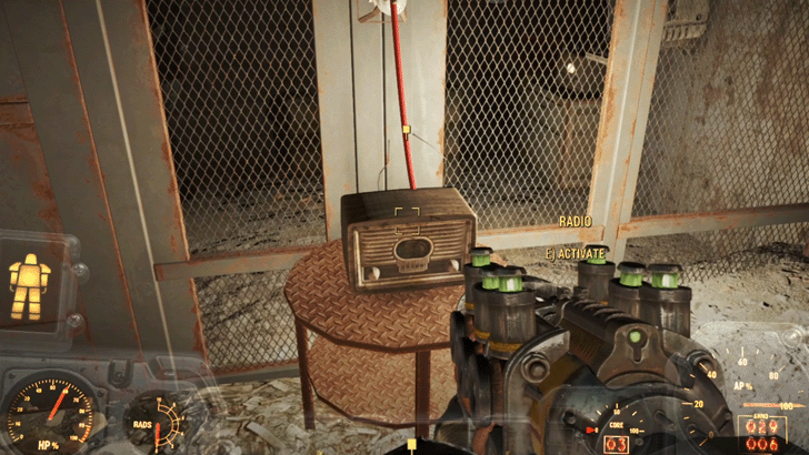 Fallout 4 - Activate Radio in Boston Police Rationing Site