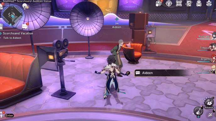Honkai Star Rail - Scorchsand Vacation Mission Guide - Talk to Aideen