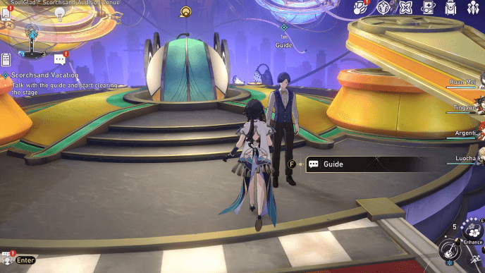 Honkai Star Rail - Scorchsand Vacation Mission Guide - Talk with the Guide