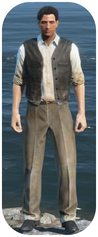 Black Vest and Slacks Image