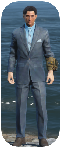 Clean Blue Suit Image