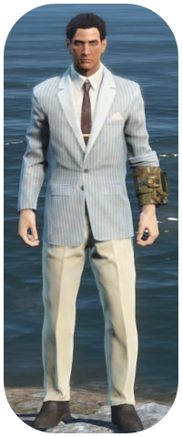 Clean Striped Suit Image