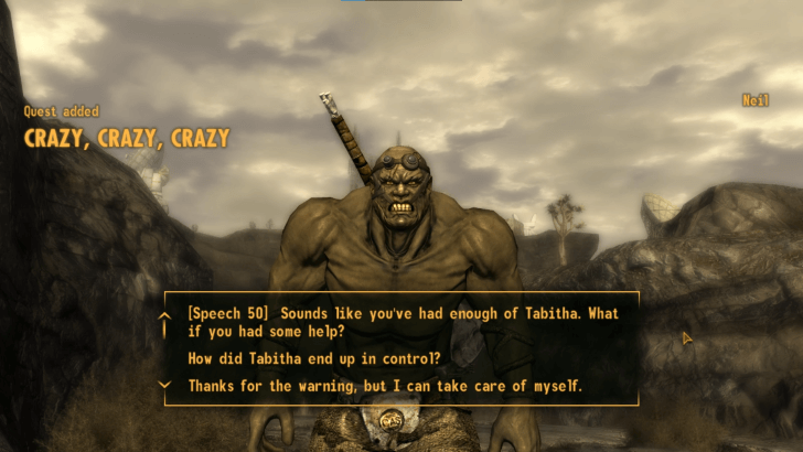 Crazy, Crazy, Crazy Side Quest