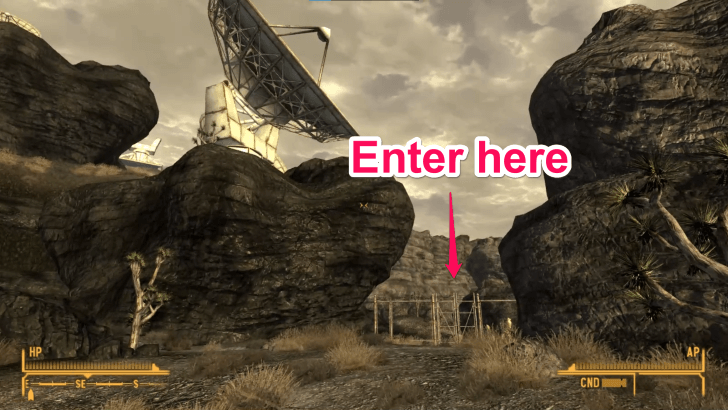 Fallout New Vegas - Enter the Gate to the Right