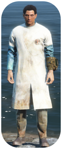 Dirty Blue Institute Lab Coat Image