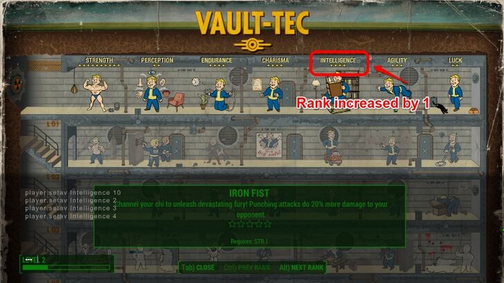 Fallout 4 - Intelligence +1.
