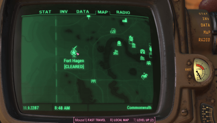 Fallout 4 - Reveille Map Location