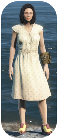 Laundered Cream Dress Image