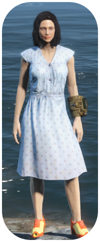 Laundered Blue Dress Image