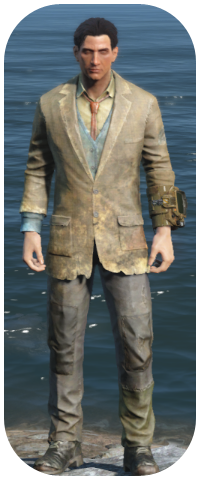 Patched Three-Piece Suit Image