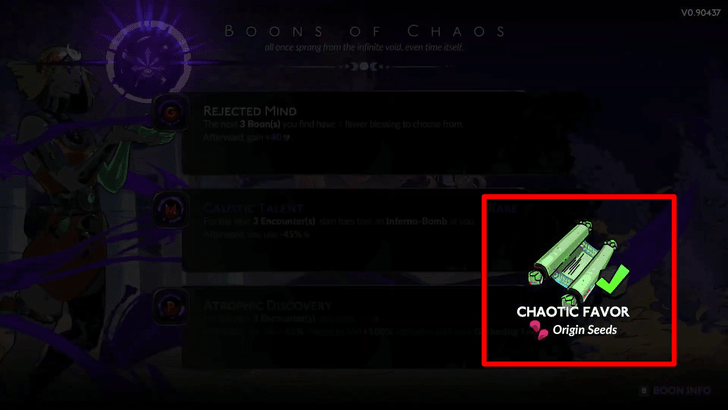 Hades 2 - Obtain Origin Seeds from Chaos