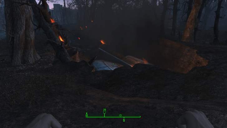 Fallout 4 - Alien Crash Site First Person