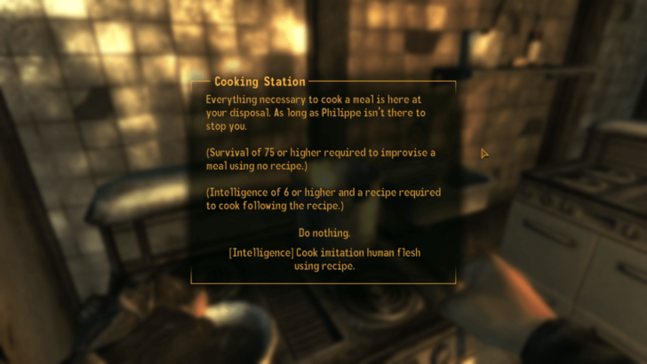 Fallout New Vegas - Cook the Food
