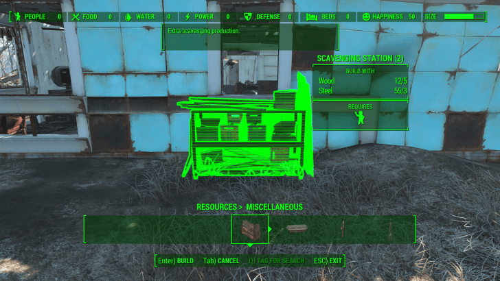 Fallout 4 - Building a Scavenging Station