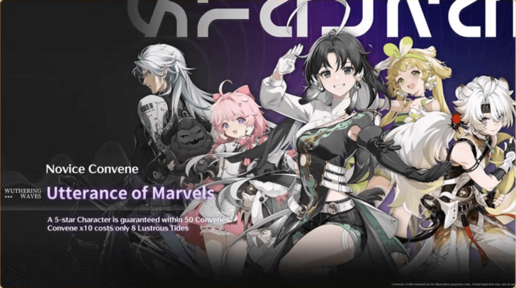 Wuthering Waves - Utterance of Marvels Novice Convene Banner