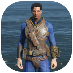 Heavy Leather Chest Piece Image