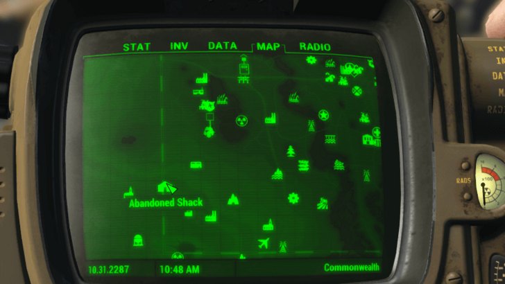 Fallout - X-01 Power Armor (Abandoned Shack) Location