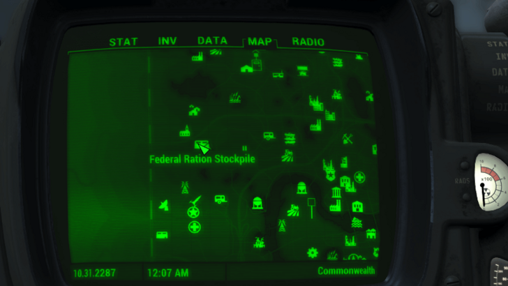Fallout - Power Armor (Federal Ration Stockpile) Location