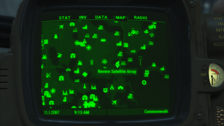 Fallout - Power Armor (Revere Satellite Array) Location