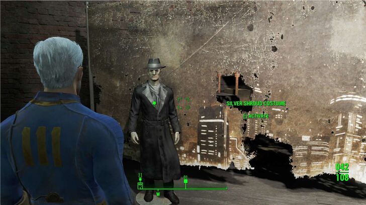 Fallout 4 - Silver Shroud Costume